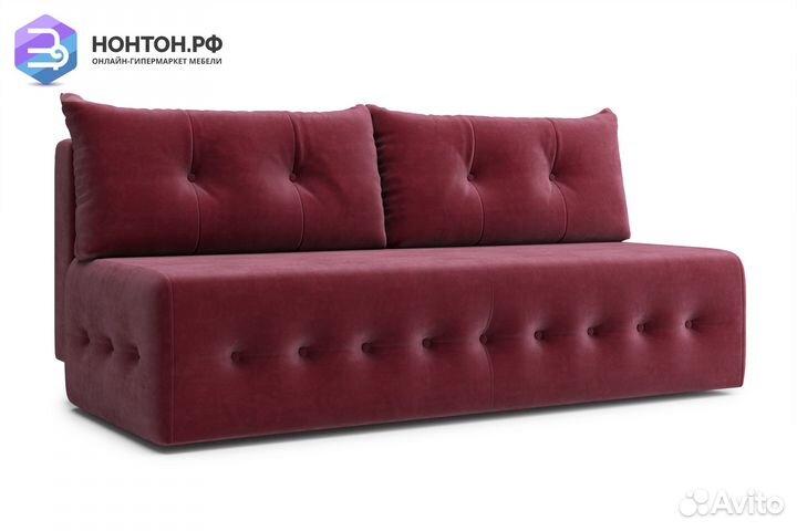 Диван еврокнижка Сити бордовый