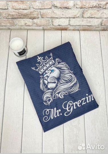 Халат мужской вафельный