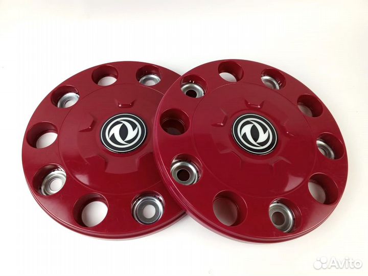 Колпаки 22.5 бордовые Dong Feng (Донг Фенг) 2шт