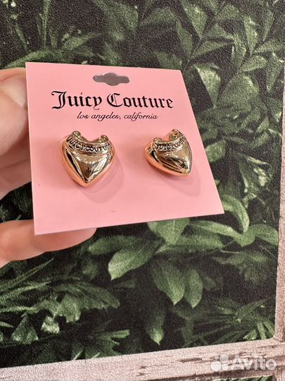 Juicy couture Серьги гвоздики новые оригинал