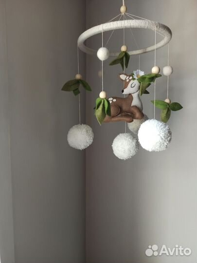 Мобиль на кроватку ручной работы