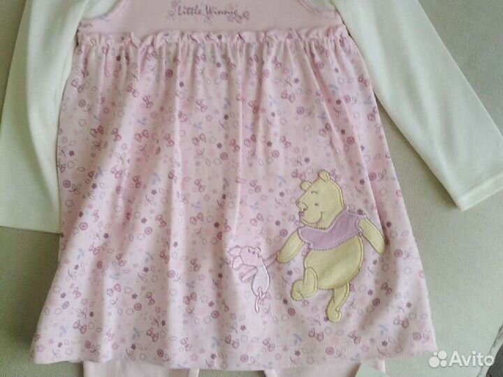 Комплект на девочку 6-9 и 9-12 месяцев новый