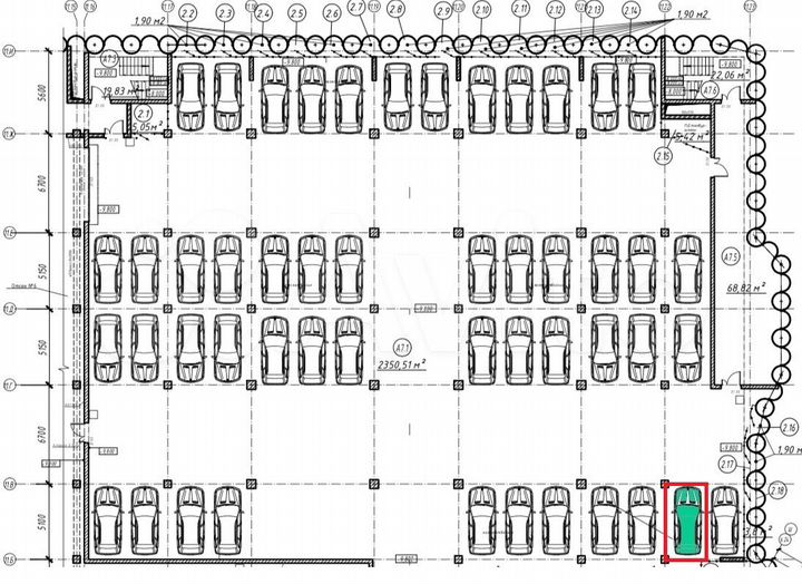 Машиноместо, 13 м²