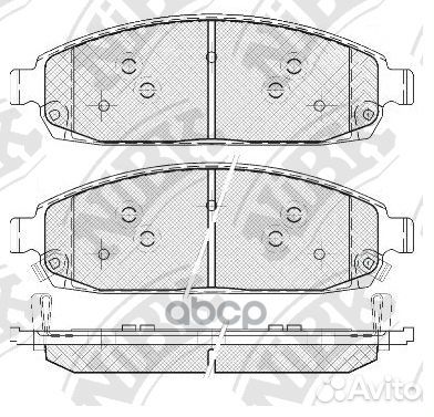 Колодки тормозные дисковые передние NiBK PN8491
