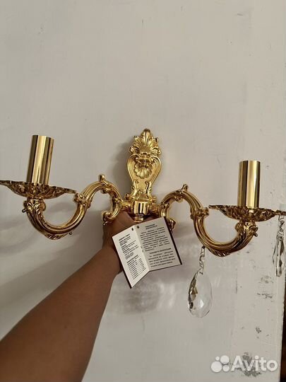 Светильник бронза 24 карата позолота