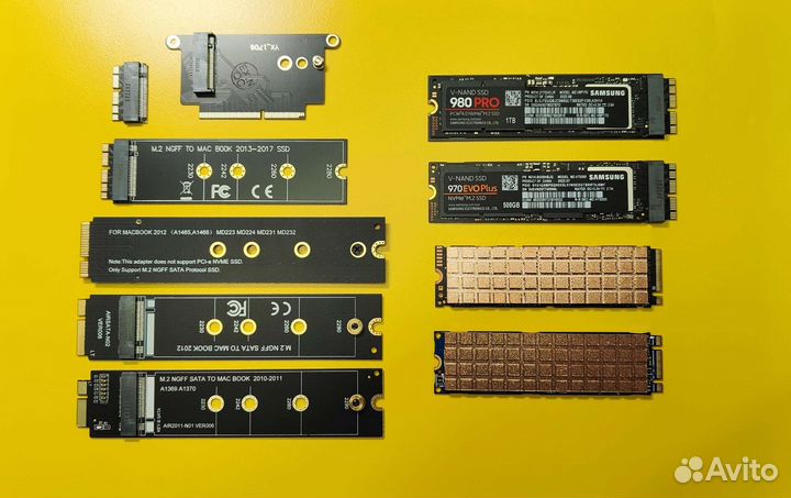 Apple SSD m.2 переходник