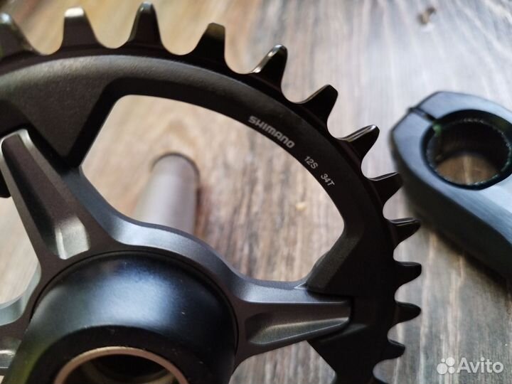 Система шатунов Shimano SLX, FC-M7100, 34T, 175 mm