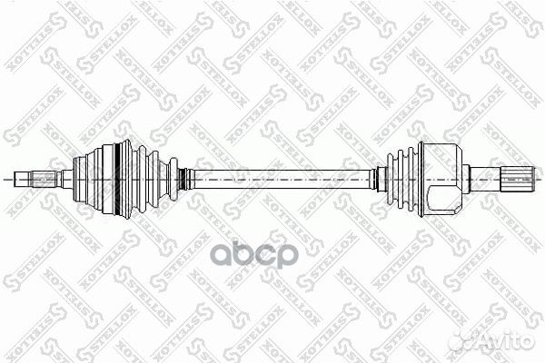 Привод левый 595mm, 23352 Peugeot Partner, Citr