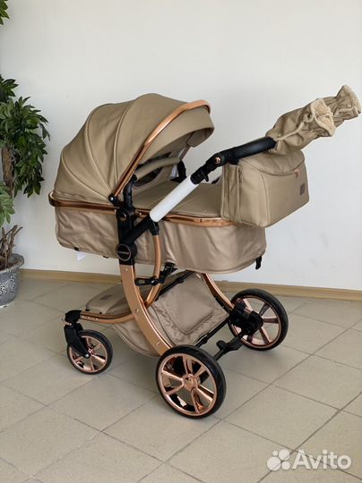Коляска- трансформер Dalux 2в1 в эко - коже