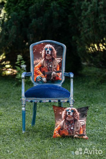 Мягкий стул со спинкой