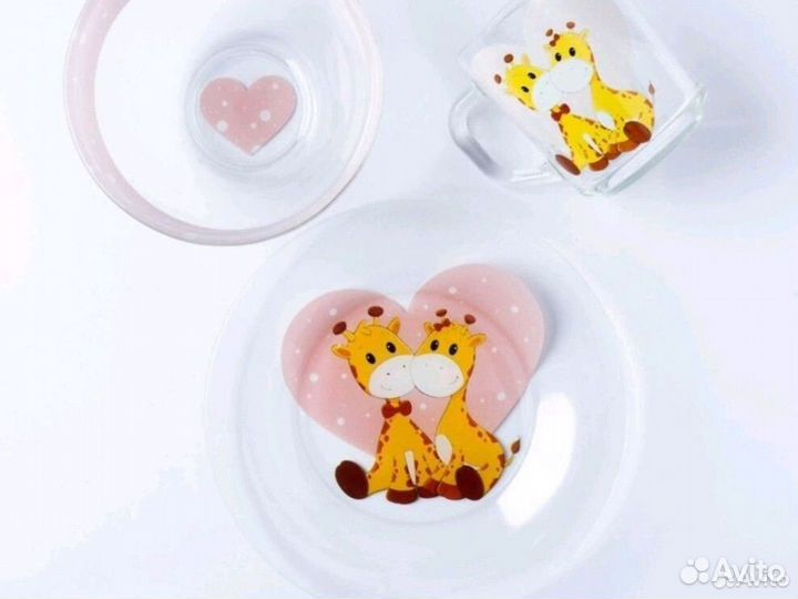 Набор детской посуды подарочный
