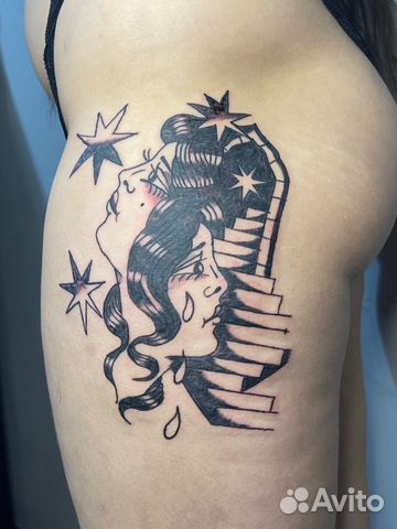 Тату tattoo graffiti мини татуировки