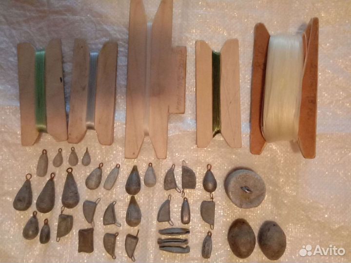 Леска рыболовная. Грузила