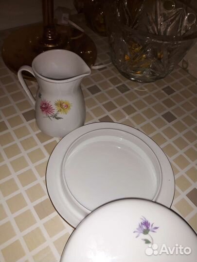 Масленка и сливочник гдр