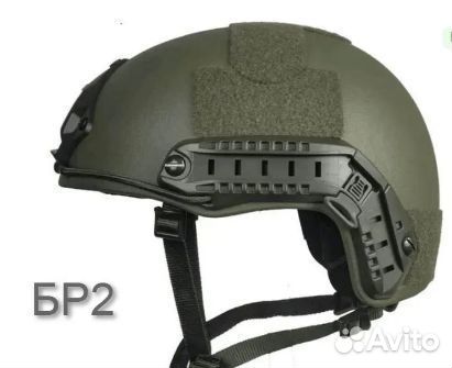 Тактический шлем защитный военный безухий олива