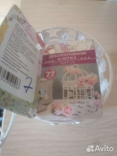 Декоративная интерьерная клетка - подсвечник