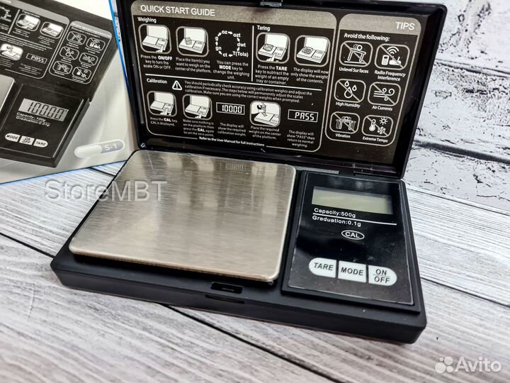 Карманные весы / ювелирные весы -0.01г. Новые