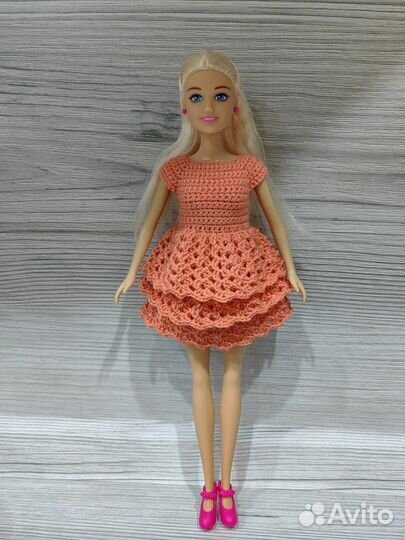 Вязаная одежда для барби