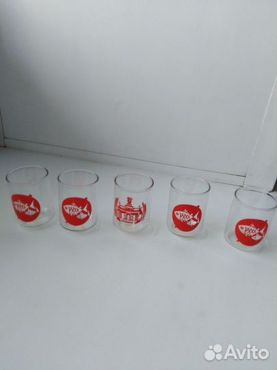 Стаканы стопки бокалы цветные