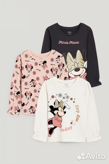 Лонгслив для девочки минни c&a