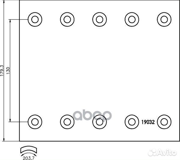 1903244 накладки торм.2-ремWVA 19032 (420x180)