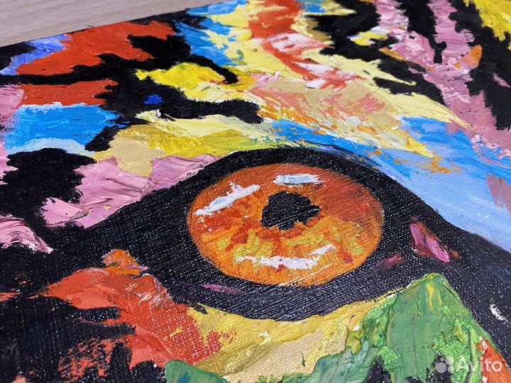 Картина маслом тигр