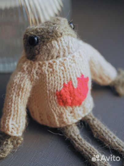 Лягушка в свитере (ручная работа)