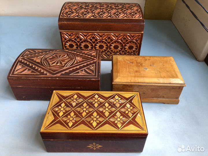 Шкатулки деревянные СССР