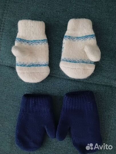 Шапки и варежки зима на 2-4 года