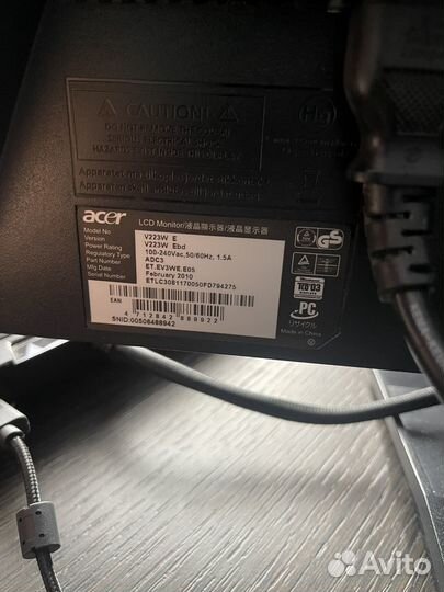 Монитор Acer v223w