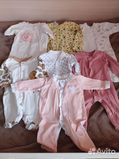 Детские вещи пакетом для девочек с рождения