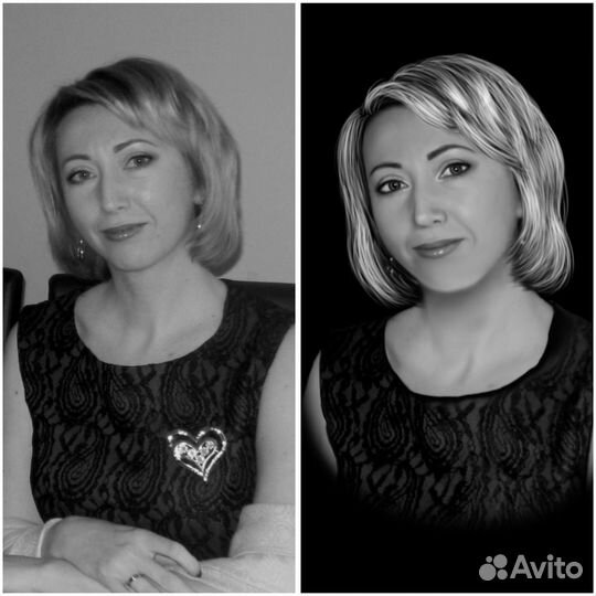 Художник ретушер фото для гравировки на памятник