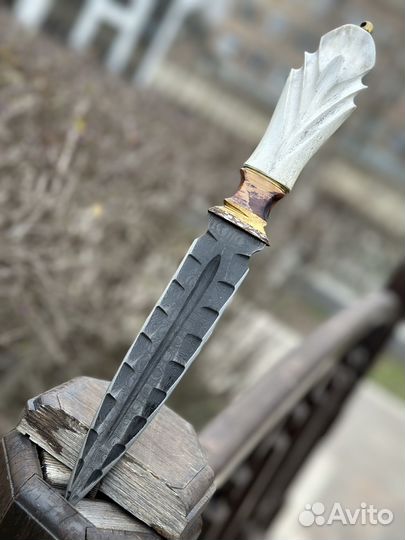 Авторский нож ручной работы/Дамасск