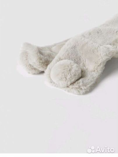 Детский меховой шарфик zara