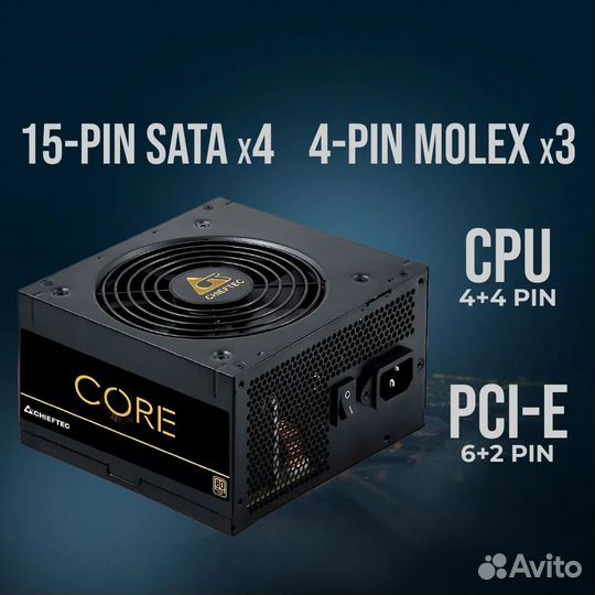 Блок питания Chieftec Core BBS-500S-Bulk ATX 500W