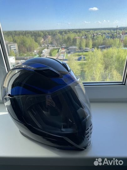 Шлем icon airflite синий