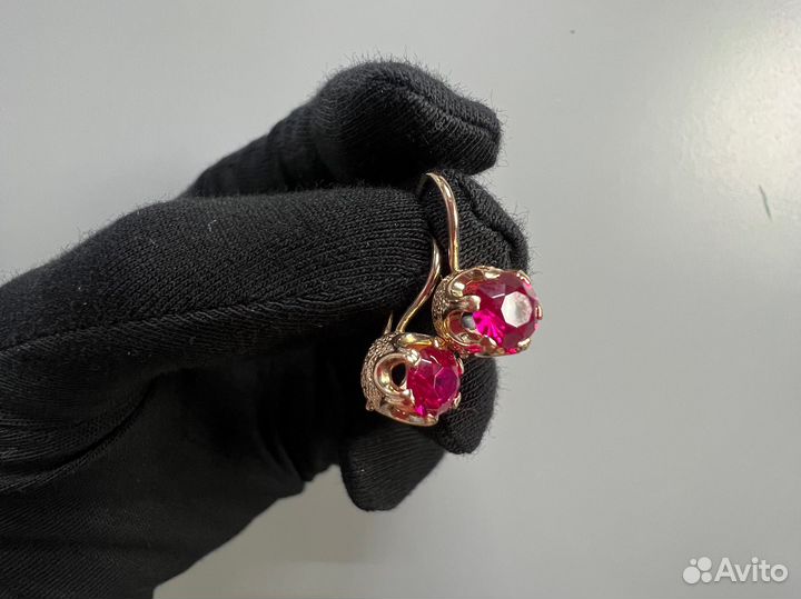 Золотые серьги 583 СССР