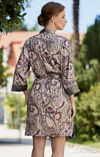 Халат из натурального шелка новый размер 42-46