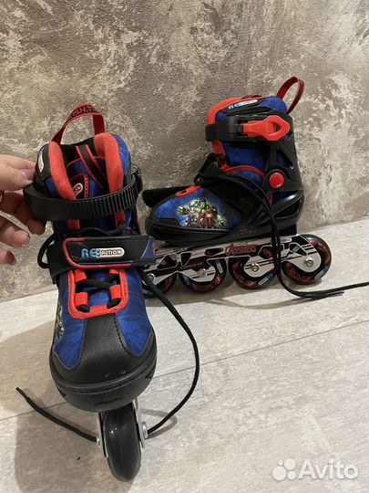 Роликовые коньки детские раздвижные
