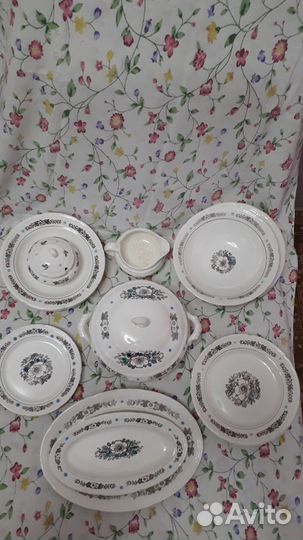 Столовый сервиз СССР, зик, новый, выпуск 1982год