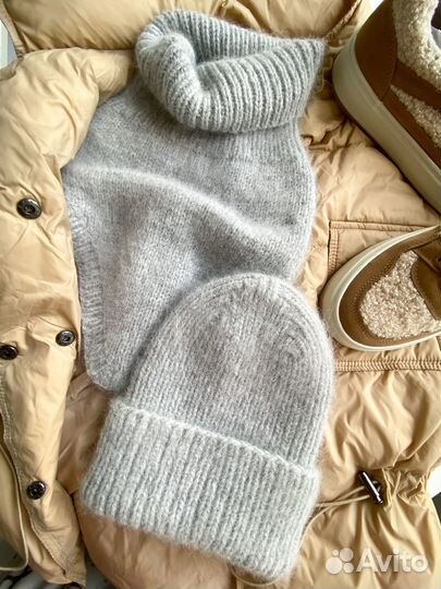 Вязаный набор (Снуд и шапка)