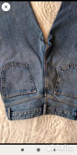 Джинсы mango 36 прямые широкие