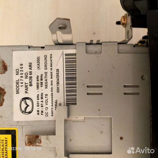 Штатная магнитола mazda