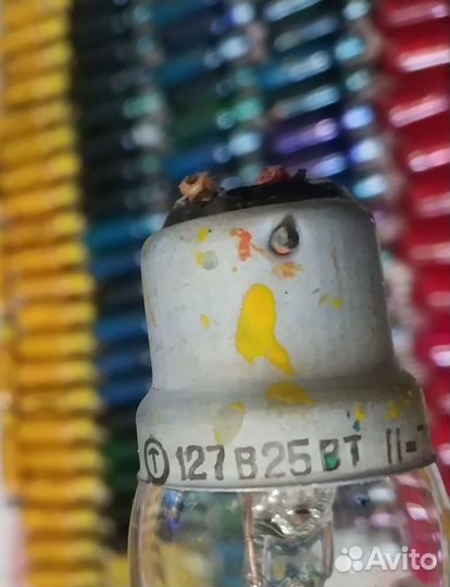 Лампа накаливания СССР 127В 25Вт и 15Вт и лбу-30