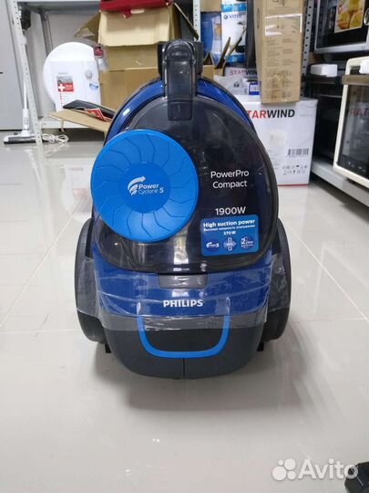 Пылесос Philips 1900 Вт, без мешка