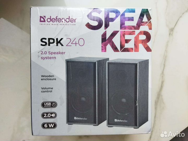 Колонки для компьютера Defender, новые