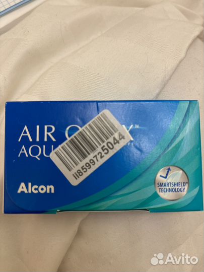 Линзы Air Optix Aqua -7,5 упаковка 3шт. до 2027г