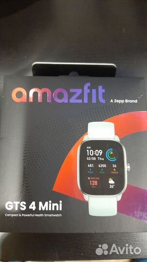 Умные часы Amazfit GTS 4 mini (Mint Blue)