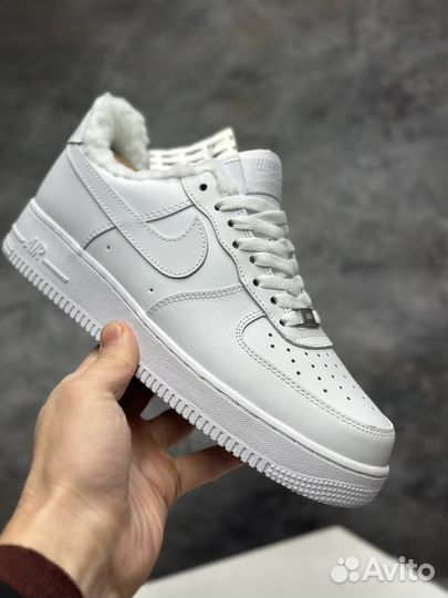 Мужские зимние кроссовки с мехом nike air force