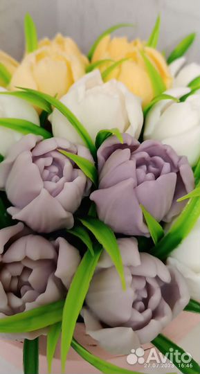 Букеты из мыла, мыльные цветы